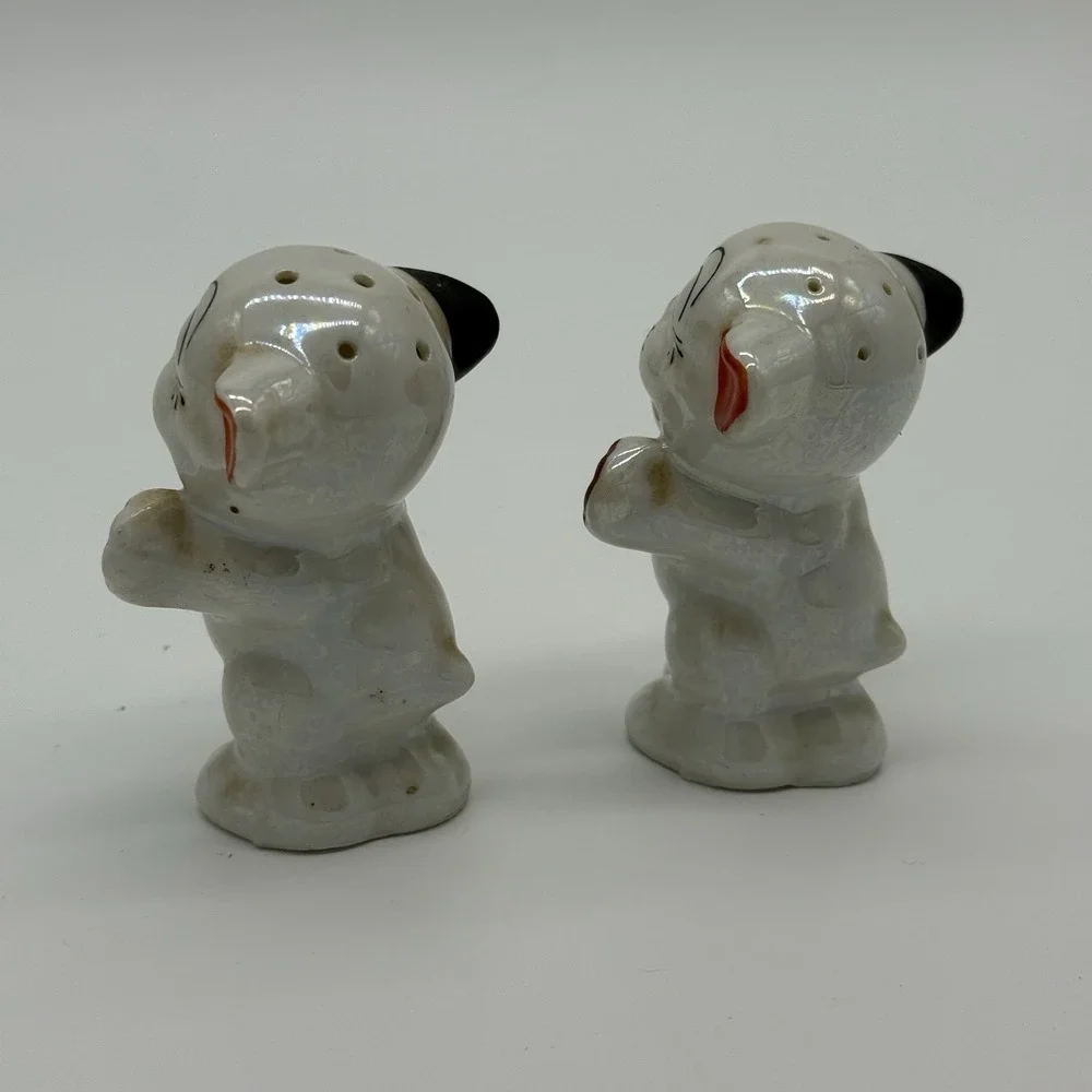 VTG Anthropomorphic Bonzo Dog Salt & Pepper Shakers Marked Japan Retro‎ Kitchen